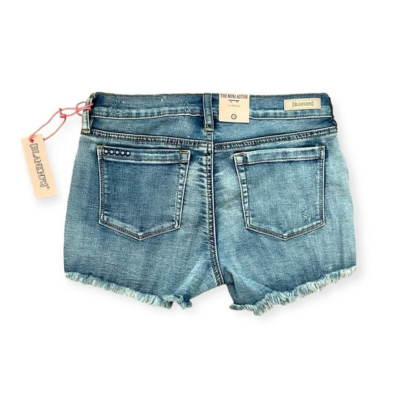 BlankNYC The Mini Astor Short Girls Sz 14 Vintage Denim Raw Hem Shorts - Picture 3 of 4